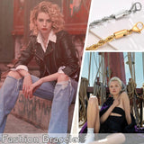 Stainless Steel Twisted Rope Chain Bracelets for Men Women, Christmas Jewelry