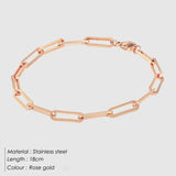 Lips Chain Bracelets for Women Stainless Steel Party Jewelry