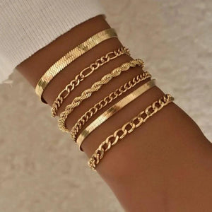 Lips Chain Bracelets for Women Stainless Steel Party Jewelry