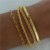 Lips Chain Bracelets for Women Stainless Steel Party Jewelry