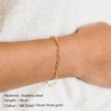 Lips Chain Bracelets for Women Stainless Steel Party Jewelry