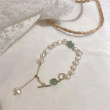Pearl Pendant Bracelet for Women - Lucky Cuff Bracelet