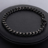 Stainless Steel Cuban Link Bracelet 7-11 Inch KBB4