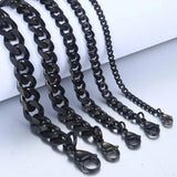 Stainless Steel Cuban Link Bracelet 7-11 Inch KBB4
