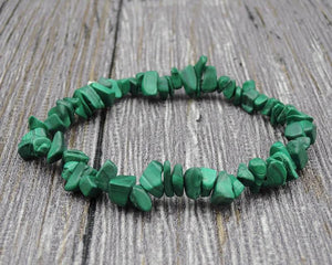 Malachite Lapis Lazuli Stone Chips Bracelet