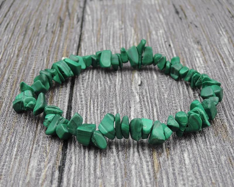 Malachite Lapis Lazuli Stone Chips Bracelet