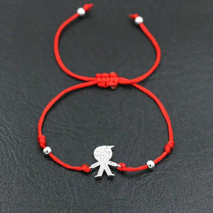 Micro CZ Lucky Bracelet Red Thread Rope String Couple