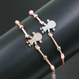 Micro CZ Lucky Bracelet Red Thread Rope String Couple
