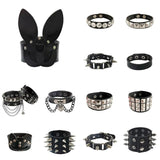 Leather Wristband Bracelet Cuff Goth Gothic Punk Bracelets Spikes Rivet Stud Ban