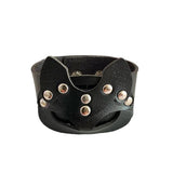 Leather Wristband Bracelet Cuff Goth Gothic Punk Bracelets Spikes Rivet Stud Ban