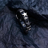 Punk Goth Vintage Leather Bracelet Dark Cross Rivet Jewelry