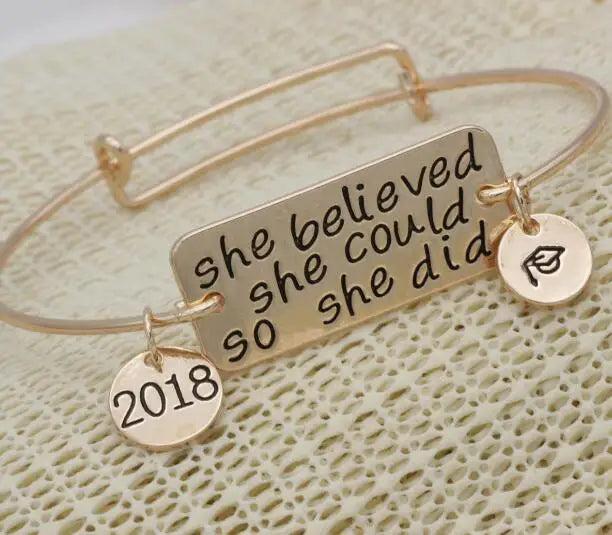 Adjustable Inspirational Bangles YLQ0611