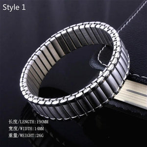 Stainless Steel Splice Veins Chain Italian Charms Bracelet Couple Jewelry