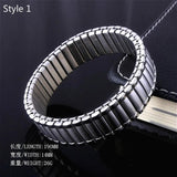 Stainless Steel Splice Veins Chain Italian Charms Bracelet Couple Jewelry