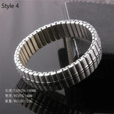 Stainless Steel Splice Veins Chain Italian Charms Bracelet Couple Jewelry