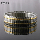 Stainless Steel Bracelet Link Chain Style Italian Charms Elasticity Bracelet