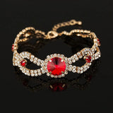 Charming Bride Wedding Crystal Bracelet Rhinestone Chain Jewelry for Women