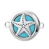 30mm Stainless Steel Aromatherapy Diffuser Locket Pendant Bracelet