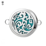 30mm Stainless Steel Aromatherapy Diffuser Locket Pendant Bracelet