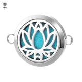 30mm Stainless Steel Aromatherapy Diffuser Locket Pendant Bracelet