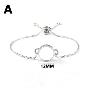 9 Styles Empty Vial Glass Screw Cap Bracelets