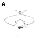 9 Styles Empty Vial Glass Screw Cap Bracelets