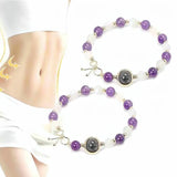 Amethyst Moonstone Bracelet Crystal Gemstone Fine Jewelry