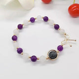 Amethyst Moonstone Bracelet Crystal Gemstone Fine Jewelry