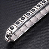 Stainless Steel Tourmaline Magnetic Bracelet Bio Health Care Bangle