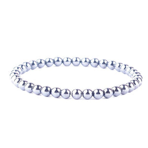 Weight Loss Magnetic Therapy Bracelet Women Hematite Beads Stretch