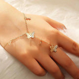 Butterfly Star Moon Pendant Bracelet for Women
