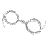 Heart Magnetic Couple Bracelets Set Love Attraction Pendant