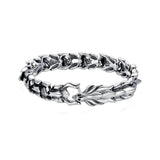 European Retro Dragon Head Men's Hip-hop Bracelet