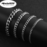 Stainless Steel Men's Cuban Link Chain Bracelet