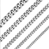 Stainless Steel Men's Cuban Link Chain Bracelet