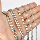 Stainless Steel Men's Cuban Link Chain Bracelet