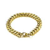 Stainless Steel Men's Cuban Link Chain Bracelet