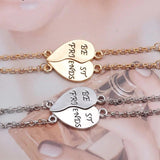 Heart Bracelets Set BFF Friendship Jewelry Gift