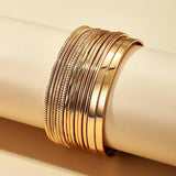 Punk Bracelets for Women Metal Bangle Bohemian Jewelry Gift
