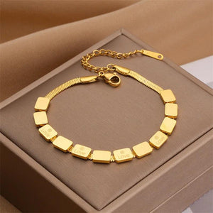 Vintage Chunky Bracelet 316L Stainless Steel for Women