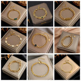 Vintage Chunky Bracelet 316L Stainless Steel for Women