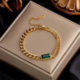Vintage Chunky Bracelet 316L Stainless Steel for Women