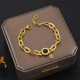 Vintage Chunky Bracelet 316L Stainless Steel for Women