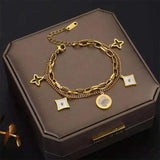 Vintage Chunky Bracelet 316L Stainless Steel for Women