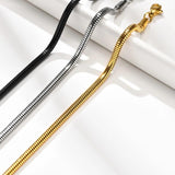 Adjustable Snake Chain Bracelet, Stainless Steel Women Bangle