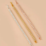 Heart Shaped Zircon Love Bracelet Roman Crystal Jewelry