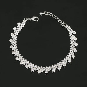 Charming Rhinestone Silver Bracelet for Women