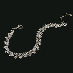 Charming Rhinestone Silver Bracelet for Women