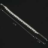 Charming Rhinestone Silver Bracelet for Women