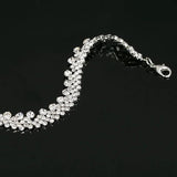 Charming Rhinestone Silver Bracelet for Women